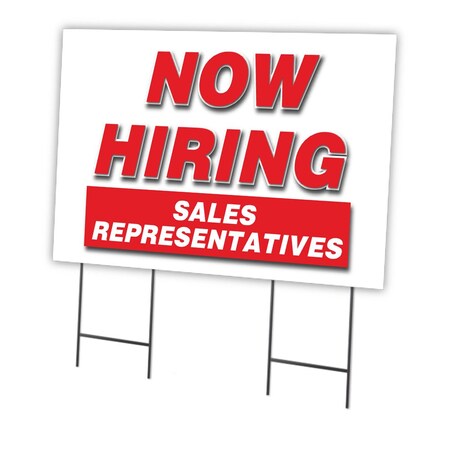 Signmission Now Hiring Sales Representatives Yard & Stake outdoor plastic coroplast, 2436-SALES REPRESENTATIVES C-2436-DS-SALES REPRESENTATIVES